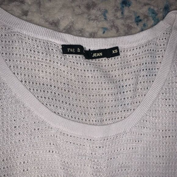 Rag&bone white Knit Mesh Drop Top - Picture 2 of 4